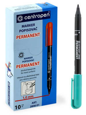 Маркер перманентный CENTROPEN 1мм.
