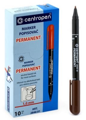 Маркер перманентный CENTROPEN, 1мм., коричневый_product