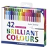 Ручки капиллярные STAEDTLER Triplus 334, набор 42шт., трехгранные, толщина линии 0,3 мм.