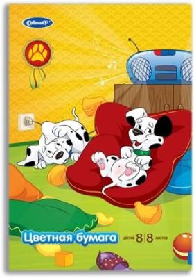 Cullinan набор цветной бумаги А4, 8 цветов, 8 листов