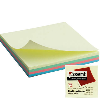 Бумага для заметок Global Notes 75x75мм., 100л., 4 цвета_product